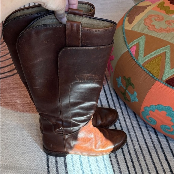 Frye Rich Brown Leather Riding Boots 8.5 - Picture 4 of 10